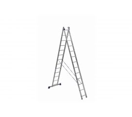 Двухсекционная универсальная алюминиевая лестница Алюмет H2 5213 