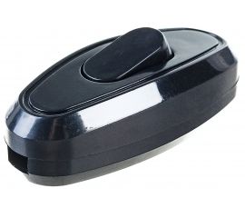 Выключатель на шнур duwi 6А 250В черный 26891 8 