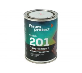 Быстросохнущая грунт-эмаль по ржавчине Ferumprotect-201 Красная ПОЛУМАТОВАЯ 0,9 кг ЗОР00010308 
