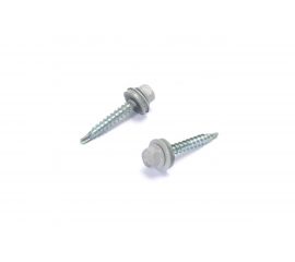 Кровельные саморезы ВИРТУОЗ 4,8х50 мм, RAL 7004, сигнальный серый, 130 шт. 600-23681 