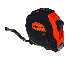 Рулетка КВАЛИТЕТ с 3 фиксаторами, обрезиненный корпус 10 м х 25 мм РОМ-10-25 6625065 