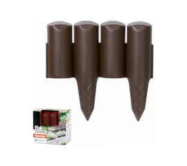 Бордюр для сада, коричневый Prosperplast Palisada border IPBO-R222 