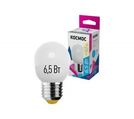 Светодиодная лампа LED GL45 6.5Вт 220В E27 3000К КОСМОС Экономик LkecLED6.5wGL45E2730 417245 