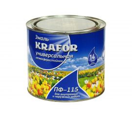Универсальная эмаль Krafor ПФ-115 морская волна 0.8 кг 6 206145 