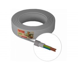 Кабель NYM-J ГОСТок 3х1.5 серый 5м ГТ1310 