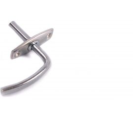 Ручка врезной завертки Скобис Р-1 цинк белый, 50 шт. 4680016801127 