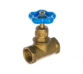 Кран запорный "15Б3р" (3/4") для трубопровода Зубр 51210-3/4 