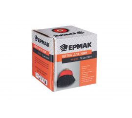 Щетка металлическая чашка (75 мм; М14; крученая проволока) для УШМ ЕРМАК 656-045 