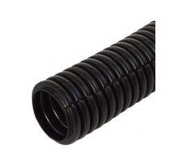 Гофрированная труба Промрукав ПП лёгкая 350 Н безгалогенная HF разрезная черная д16 100м PR02.0063 