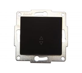 Выключатель Lezard, KARINA, проходной, чёрный бархат, 707-4288-105 