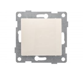 Механизм выключателя GUSI ELECTRIC Bravo 1 клавиша, 2-х полюсный, СУ , 10А, 250В, бежевый С10В5-003 