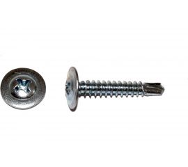 Саморез с прессшайбой КРЕП-КОМП сверло 4,2х14, 100 шт. пшс14мф 