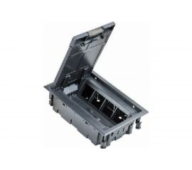 Люк в пол Экопласт LUK/8P на 8 постов, с коробкой и суппортом 70081+70160, пластик 70082 