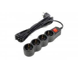Сетевой фильтр 5bites 5 м, 4 розетки, черный SP4B-150 