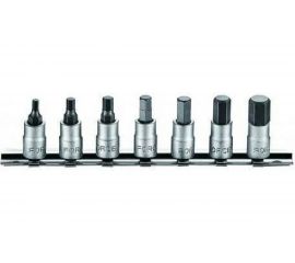 Набор дюймовых коротких головок-бит 1/4"", 7 шт. FORCE 2073S 