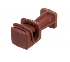 Держатель круглого проводника EZETEK 6-8мм коричневый, высота 36мм, пластик 91003 