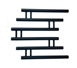 Полотенцесушитель INDIGO Фокстрот Zip 1"", 60/60, черный муар УТ000033871 