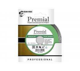 Диск отрезной алмазный сплошной Premial Гранит (180х1.4х8.5х22.23 мм) Hardcore 193180 