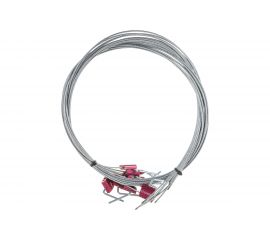 Тросовая пломба ООО Пломба.Ру D1 8 мм. L1500 мм. Цвет красный 10 шт. в упаковке Т-0-2211 