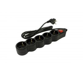 Сетевой фильтр 5bites 1.8 м, 5 розеток, черный SP5B-218 