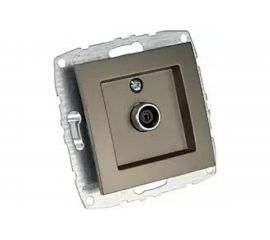 Механизм TV розетки MONO ELECTRIC L/D, с экраном, бронза 500-002305-138 