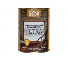 Защитная пропитка для древесины Бор ULTRA палисандр, банка 0,75 кг 4690417079582 