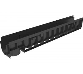 Водоотводный лоток Gidrolica DN 100, 1000х146х152 мм - пластиковый 800pro 