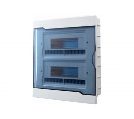 Бокс с прозрачной крышкой Lezard ЩРВ-П-24 для внутр. уст. 24-и модульных устройств 730-1000-024 