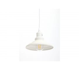 Металлический подвес ЭРА PL4 WH E27, max 60W, d203 мм, шагрень белый Б0037451 