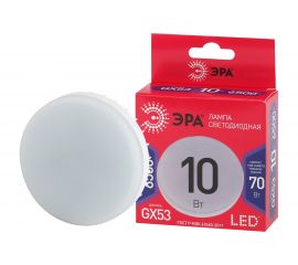 Cветодиодная лампа ЭРА, LED, GX-10W-865-GX53, R, таблетка, 10Вт, GX53, холодный Б0045328 