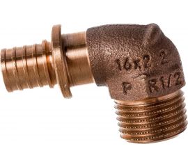 Угольник-переходник Rehau Н 16 1/2 бронза RX+ 14563471001 