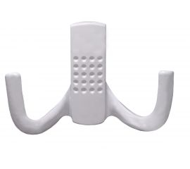 Крючок-вешалка со скрытым креплением Трибатрон КВС-2 белый 4373 
