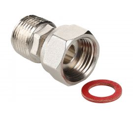 Прямой полусгон с накидной гайкой VALTEC 1/2x1/2 VTr.613.N.0404 