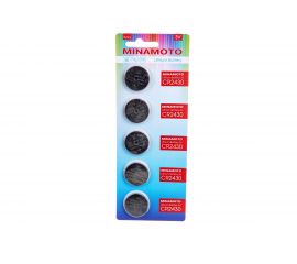 Батарейка Minamoto литий CR2430, 5 card 82430 