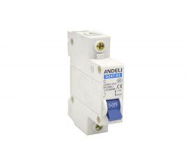 Автоматический выключатель ANDELI DZ47-63/1P 3A, 4,5kA, характеристика C ADL01-059 