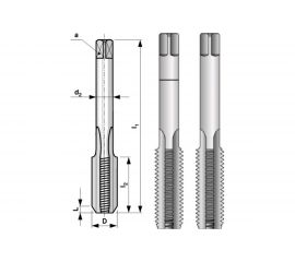 Набор метчиков из 2-х шт. MF12 шаг 1.5мм, мелкая резьба Bucovice Tools 110121 