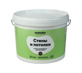 Краска Светофор F5 влагостойкая Супербелая 3 кг ЗОР00007297 