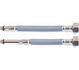 Гибкая подводка Mateu GR L 600 мм, штуцер М10х1х35 - гайка 1/2, штуцер М10х18 - гайка 1/2, нейлон, блистер, 2 шт 751060378 