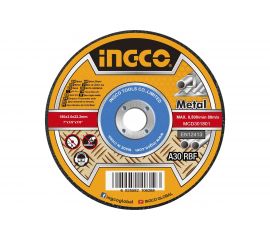Круг отрезной Metal (180х3.0х22 мм; тип 27; A 30; RBF) INGCO MCD301801 
