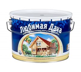 Защитно-декоративное покрытие РОГНЕДА Любимая Дача, калужница, для древесины, 9 л 1 45315 