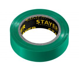 Изолента ПВХ STAYER Protect-10 10м 0,13х15 мм, зеленая 12291-G 