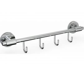 Держатель для полотенец с 4 крючками Fora LORD хром FOR-LORD004CR 