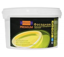 Краска VIRTUOSO PREMIUM фасадная супербелая 7кг 11590587 