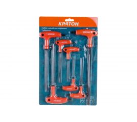 Набор шестигранных Т-образный ключей 7 штук Кратон INDUSTRIAL 2 19 04 001 