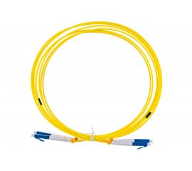 Волоконно-оптический шнур Hyperline FC-D2-9-LC/UR-LC/UR-H-3M-LSZH-YL патч-корд SM 9/125 28076 