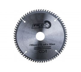 Диск пильный по ламинату и алюминию (190х30/20 мм; 72TPI) Pilorama 511972 
