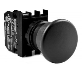 Кнопка Emas Грибок черная B200MH 