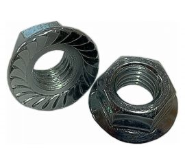 Гайка с фланцем ZAMETAL М5 8.0 DIN 6923 оц., с насеч. уп. 1000 шт ZA083218 