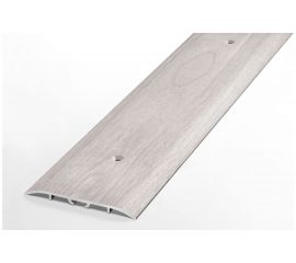 Порог прямой алюминиевый декоративный (60 мм, 1,8 м, Ясень белый) ЛУКА УТ000024140 