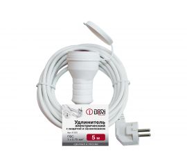 Удлинитель DORI электрический 5 м, ПВС 3x0,75 мм2, IP44, с защитой от влаги 41535 